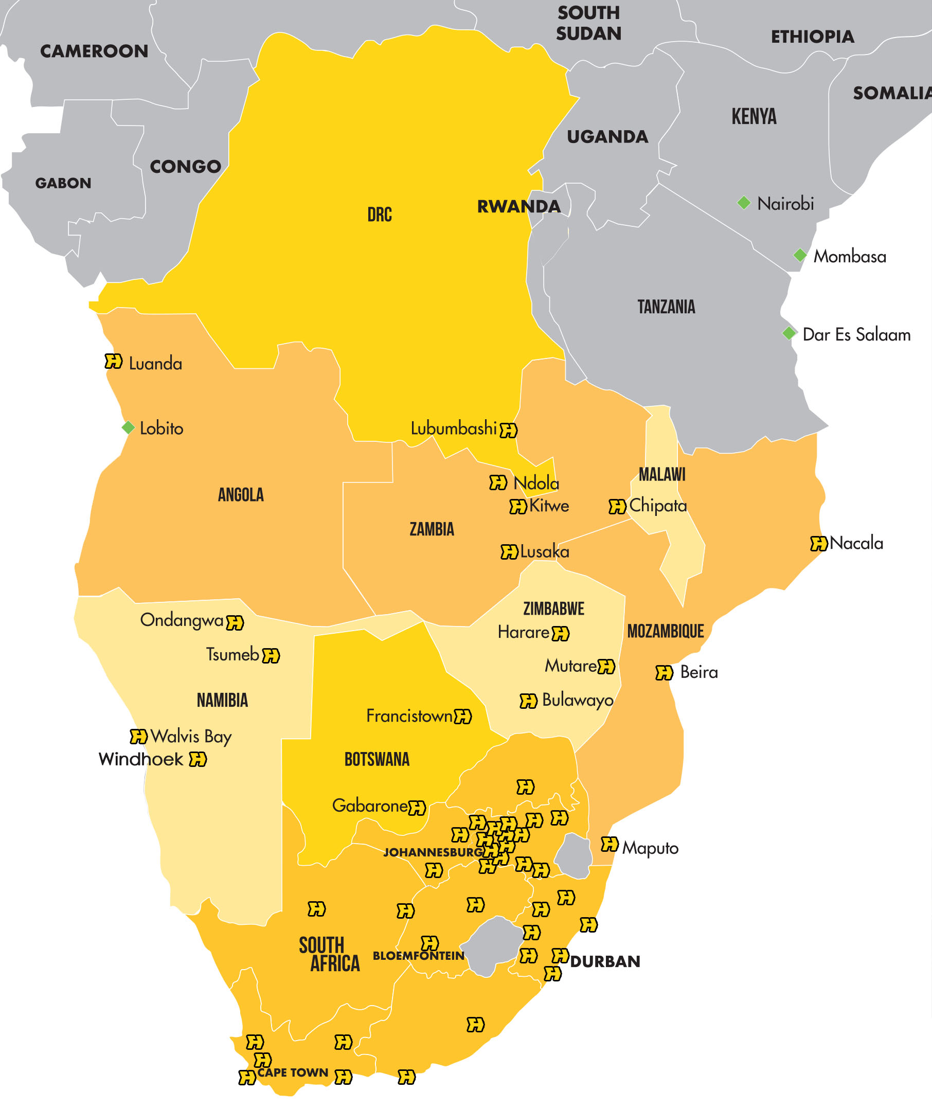 Henred Fruehauf Africa Footprint